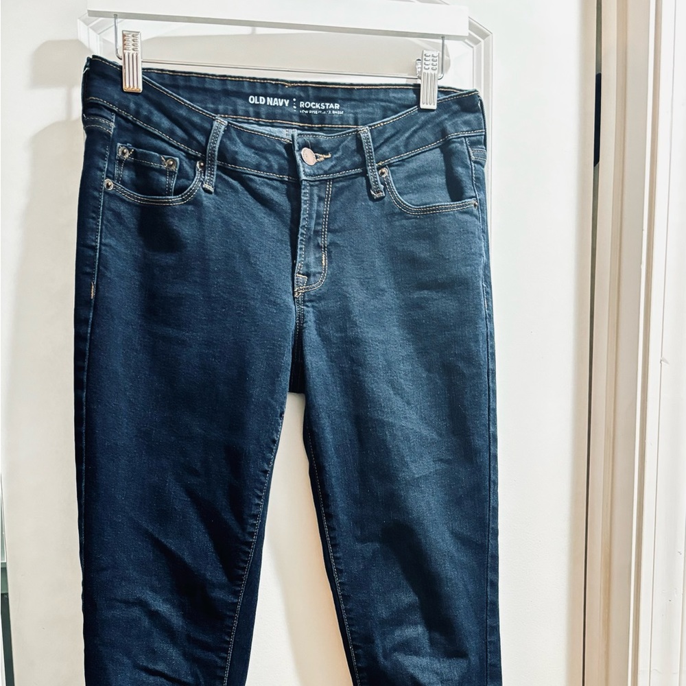 Low-Rise Rockstar Super Skinny Jeans for Women in 8 Long
